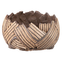 リーフ 鉢 信楽焼 COM WORK STUDIO作 CK4ー1 930624 1個（直送品）