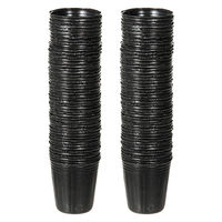 日本ポリ鉢販売 ノーマルポット 黒丸 40 1号 100個セット 328650 1個（直送品）