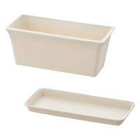 リッチェル プランター ステッチ 32型N プレート付き アイボリー 305620 1個（直送品）