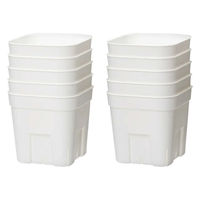 日本ポリ鉢販売 スリット鉢 プレステラ 105型 白 10個セット 270191 1個（直送品）