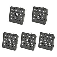 リーフ コウモリランバスケット グレー 3Lサイズ 5個入り 282476 1個（直送品）