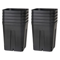 日本ポリ鉢販売 プレステラ 180型 黒 深型 10個セット 306414 1個（直送品）