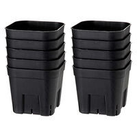 日本ポリ鉢販売 スリット鉢 プレステラ 105型 黒 10個セット 272689 1個（直送品）