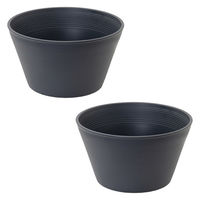 リーフ 睡蓮鉢 オリジナル睡蓮鉢 グレー 同色2鉢セット 242372 1個（直送品）