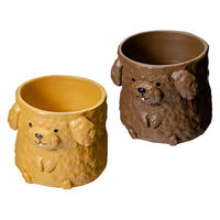 ケー・イー・アイ 鉢 リトルレジンポット トイプードル 272613 1個（直送品）