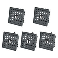 リーフ コウモリランバスケット グレー LLサイズ 5個入り 282475 1個（直送品）