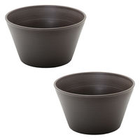 リーフ 睡蓮鉢 オリジナル睡蓮鉢 ブラウン 同色2鉢セット 242373 1個（直送品）