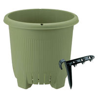 リッチェル プランター 菜園上手 丸36型(グリーン) 87033 1セット(6個)（直送品）