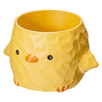 ケー・イー・アイ 鉢 リトルレジンポット ヒヨコ 334671 1個（直送品）