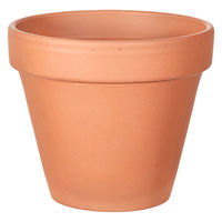 陶里 ドイツ製テラコッタポット (内径10.42×高さ9.72cm)穴あり 307958 1個（直送品）