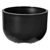 山佳化成 スリット鉢 SCOOP ボウル ブラック M 298133 1個（直送品）