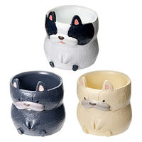 ケー・イー・アイ 鉢 リトルレジンポット フレンチブルドッグ 273621 1個（直送品）