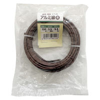 welzo アルミ線 茶 3.5mm 150G 5.5m 植物の固定・誘引 4933136981126 1巻（直送品）