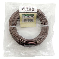 welzo アルミ線 茶 3.5mm 300G 11m 植物の固定・誘引 4933136981195 1巻（直送品）