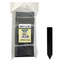 welzo 園芸ラベル 黒 100枚入 2.5x15cm ネームプレート 4933136983151 1袋（直送品）
