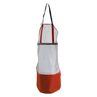 ヤマショウ 草刈り用ワンタッチハーフメッシュエプロン オレンジ YEP-011OR 1個（直送品）