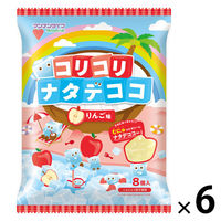 ゼリー 個包装 お配り菓子 コリコリナタデココ　りんご味 1セット（1個×6）