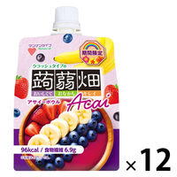 ゼリー 個包装 お配り菓子 クラッシュタイプの蒟蒻畑　アサイーボウル 1セット（1個×12）
