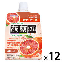ゼリー 個包装 お配り菓子 クラッシュタイプの蒟蒻畑プラス　ブラッドオレンジ味 1セット（1個×12）