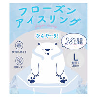 フローズンアイスリング Ｌ(首回り38cm) ブルー 50030458 1個 アイデア ネックリング 冷却 冷感 繰り返し