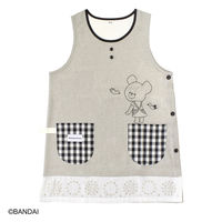 セントレディス くまのがっこうエプロン タンガリー グレー ST-IKU0007 1枚