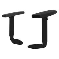 Netforce ウェルビー オフィスチェア用 オプション 可動肘 ブラックフレーム 1セット(2個入)（直送品）