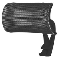 Netforce ウェルビー オフィスチェア用 ヘッドレスト ブラックフレーム×グレー 1個（直送品）