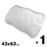 枕パッド ピロパッド 抗菌 防ダニ 防臭 ピーチスキン 睡眠 ソフトタッチ 洗える 寝室 枕 カバー 柔らかい 装着 簡単 カバー（直送品）