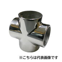 フジテックジャパン 厚口STクロス ロストワックス鏡面 Φ25規格 ステンレス継手 パイプ継手 1100100015756 1個（直送品）