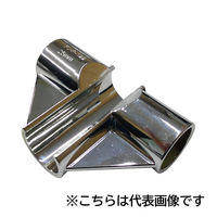 フジテックジャパン ワンタッチ三方エルボ Φ32規格 クローム DIY ジョイント パイプ金物 1100100015769 1個（直送品）
