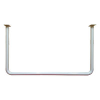 フジテックジャパン ウォール&シーリング(ポール)U型 白 Φ32×600mm×530mm 1100100015823 1個（直送品）