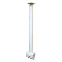 フジテックジャパン 天井吊補助用金具 白 Φ25×300mm ハンガーパイプ 収納 吊り金具 1100100015889 1個（直送品）