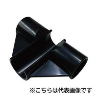 ワンタッチ三方エルボ Φ25規格 ブラック 10個入 ジョイント パイプ金物 1100100015963 1箱(10個入)（直送品）