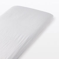 無印良品 綿 サッカー織 敷ふとんシーツ Ｓ 兼浅型ボックスシーツ １００×２００×３‐１０ｃｍ用 グレー 良品計画