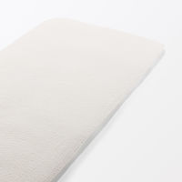 無印良品 綿 サッカー織 敷ふとんシーツ Ｓ 兼浅型ボックスシーツ １００×２００×３‐１０ｃｍ用 ベージュ 良品計画