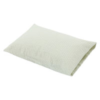 無印良品 綿 サッカー織 まくらカバー ４３×６３ｃｍ用 グリーン 良品計画