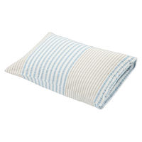 無印良品 綿 サッカー織 まくらカバー ４３×６３ｃｍ用 ブルーストライプ 良品計画