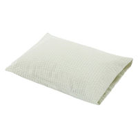 無印良品 綿 サッカー織 まくらカバー ５０×７０ｃｍ用 グリーン 良品計画