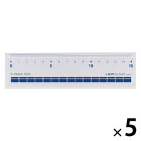 ライオン事務器 直線定規 No.5MR 1セット(1本×5)