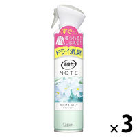 消臭力 ノート 衣類用スプレー ホワイトリリー 240mL 1セット（1本×３） エステー