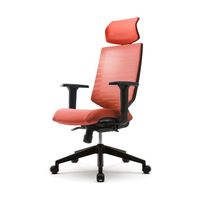 イオスコレクション T30チェア 可動肘・ヘッドレスト付 オレンジ FHTN302RF020 1台 64-9090-90（直送品）