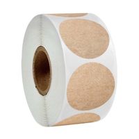 Trimate クラフト紙丸シール 丸型 ロール ベージュ色 シール:38 タイプ AFF-KGS-M 1個 60-7278-27（直送品）