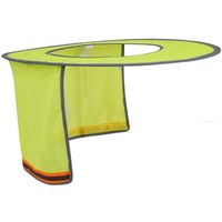 Trimate ヘルメットに取り付ける日差しよけ ポリエステル製 小 グリーン AFF-HKS001-GR 1個 60-7278-33（直送品）