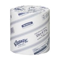 日本製紙クレシア クリネックス トイレットロール 25m ダブル 1ケース(80個入) 20823 1ケース(80個) 60-6242-53（直送品）