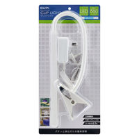 朝日電器 LEDクリップライト スティック ホワイト SPOT-LL301N(WH) 1個（直送品）