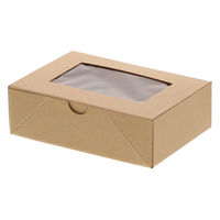 シモジマ 食品箱 NFネオクラフト 窓付BOX S 004248309 1セット(1袋(20個入)×10)（直送品）