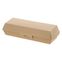 シモジマ 食品箱 NFネオクラフト ホットドッグBOX S 004248312 1セット(1袋(20個入)×8)（直送品）