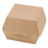 シモジマ 食品箱 NFネオクラフト バーガーBOX S 004248314 1セット(1袋(20個入)×12)（直送品）