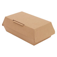 シモジマ 食品箱 NFネオクラフト ランチBOX M 004248317 1セット(1袋(20個入)×8)（直送品）