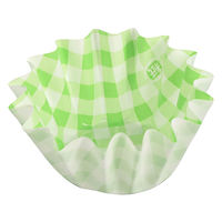 シモジマ おかずケース H純白ペットケース 5F 緑チェック 250枚入 004529037 1セット(1本(250枚入)×60)（直送品）